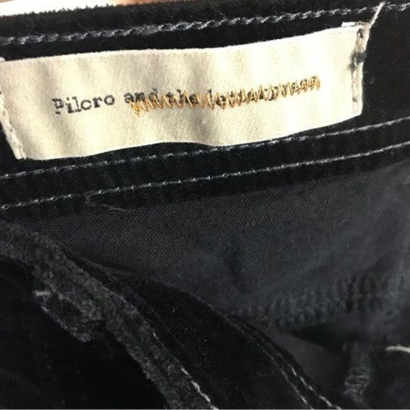 PILCRO ANTHROPOLOGIE Velvet Serif Pants Size 29 P - Picture 12 of 12